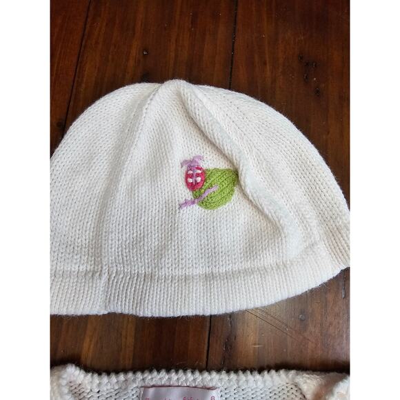 KIDS 4T RING AROUND THE ROSIE SWEATER AND HAT WITH LADYBUGS - Picture 3 of 5